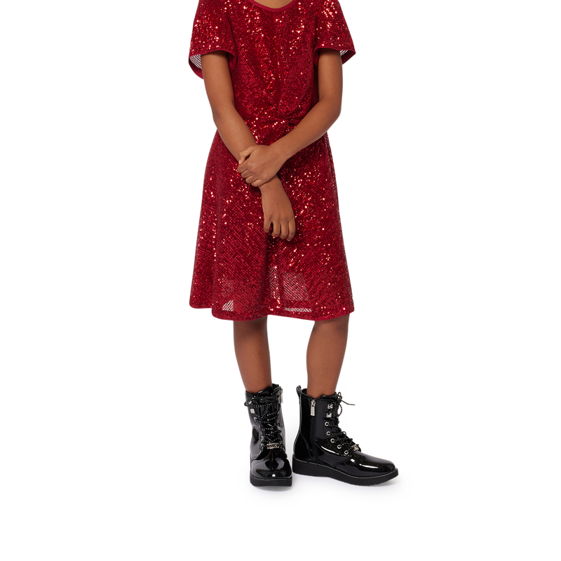 Robe zipp&eacute;e orn&eacute;e de sequins MICHAEL KORS 
                        FILLE