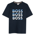 T-shirt manches courtes, BLEU CARGO, hi-res