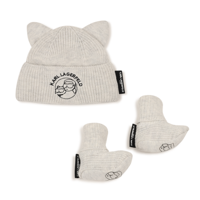 Muts en sloffen set KARL LAGERFELD KIDS UNISEX