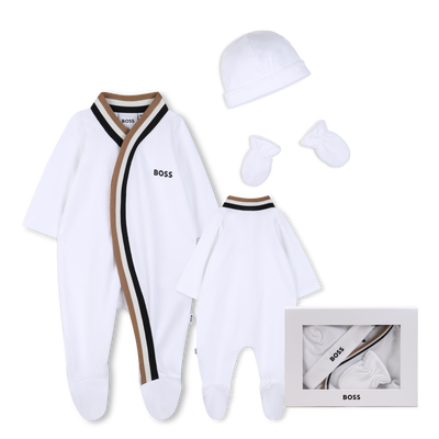 ENSEMBLE PYJAMA + BODY + BONNET + MOUFFLES BOSS GARCON
