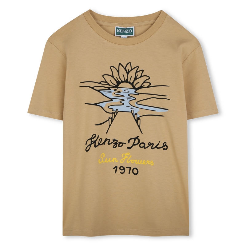 Katoenen T-shirt korte mouw KENZO KIDS 
                        BOY