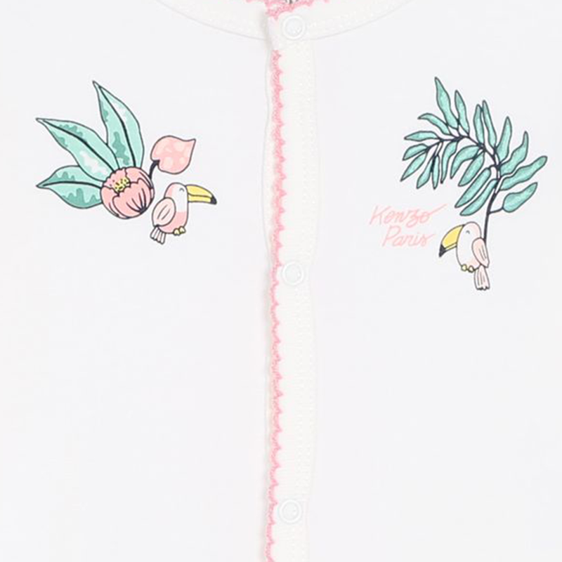 Pyjama pressionn&eacute; en coton KENZO KIDS 
                        FILLE