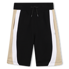 Fleece korte broek, ZWART, hi-res