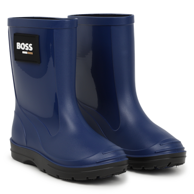 Bottes de pluie bitextur&eacute;es BOSS GARCON