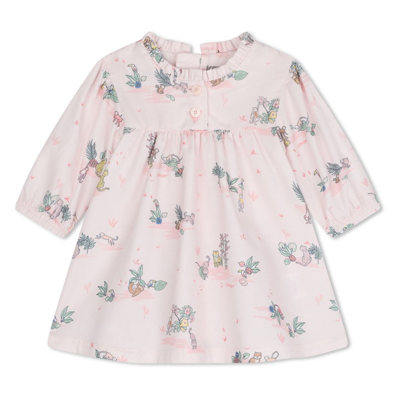 Katoenen jurk en legging KENZO KIDS 
                        GIRL