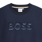 Sweat-shirt brod&eacute; BOSS 
                    FILLE