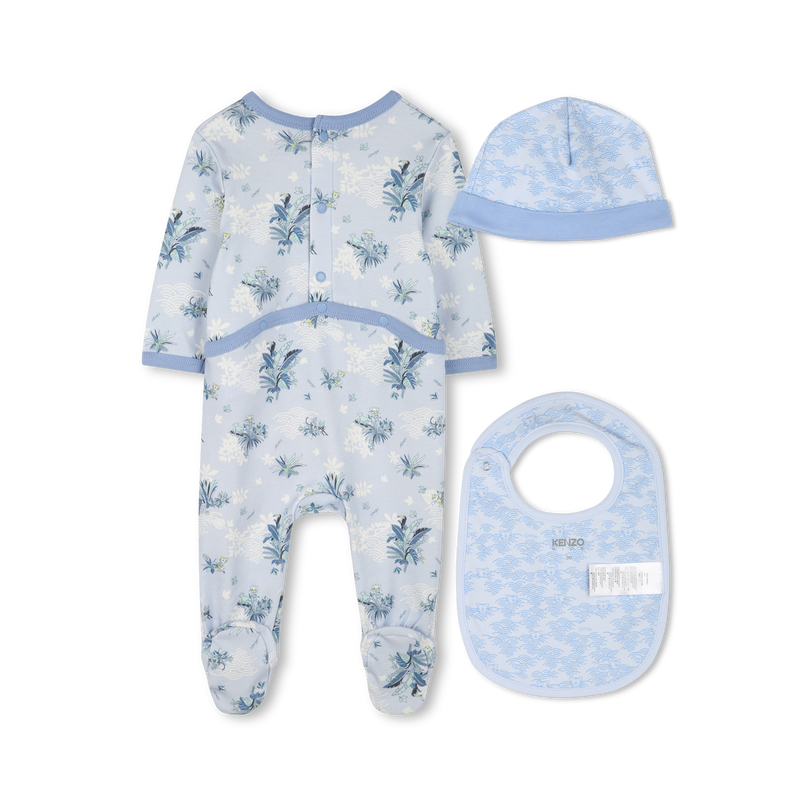 Pyjama, bavoir et bonnet coton KENZO KIDS 
                        GARCON