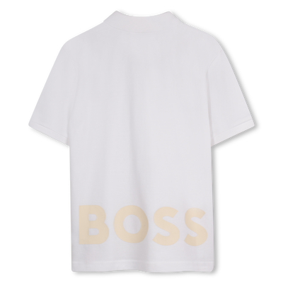 Katoenen polo met logo BOSS BOY