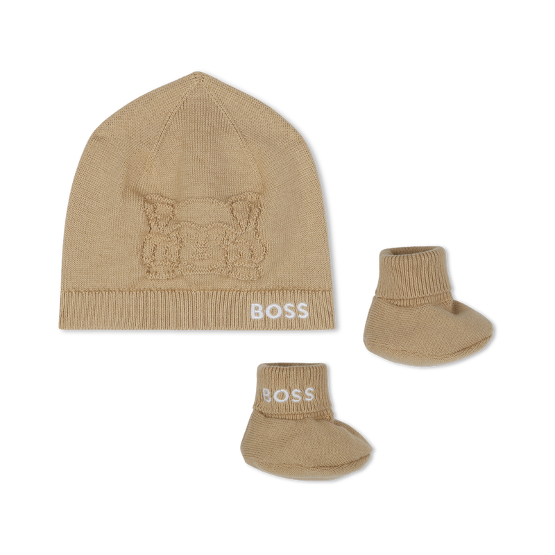 Ensemble bonnet et chaussons BOSS 
                        UNISEXE