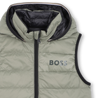 Gewatteerd jack met capuchon in flanne-effect BOSS 
                    BOY