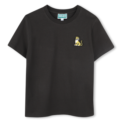 Katoenen T-shirt met badge KENZO KIDS UNISEX