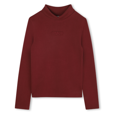 T-shirt manches longue col montant MICHAEL KORS FILLE