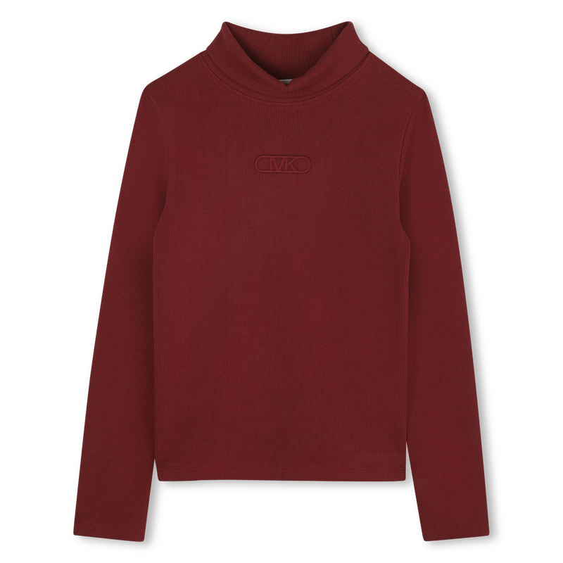 T-shirt manches longue col montant MICHAEL KORS 
                        FILLE