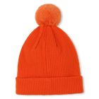 Bonnet tricot pompon polaire TIMBERLAND 
                    GARCON