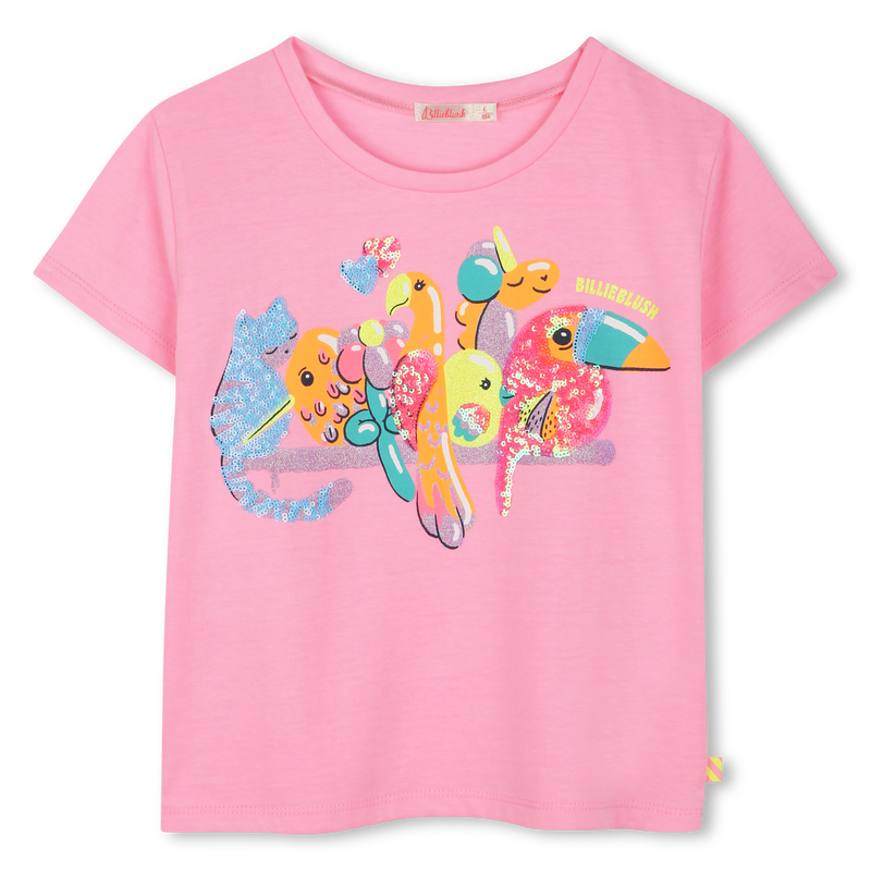 T-shirt met print en lovertjes BILLIEBLUSH 
                        GIRL