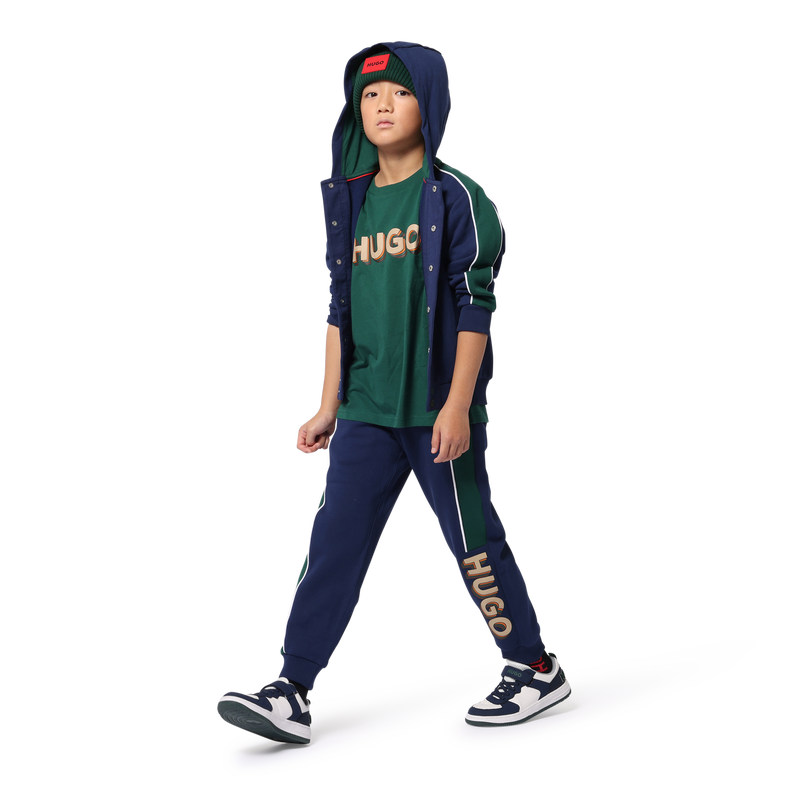 Gebreide muts van katoen HUGO 
                        UNISEX