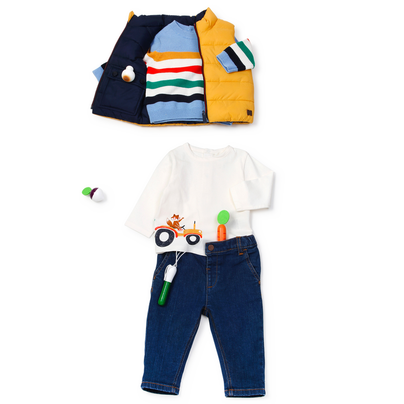 Pull en tricot ray&eacute; CARREMENT BEAU 
                        GARCON