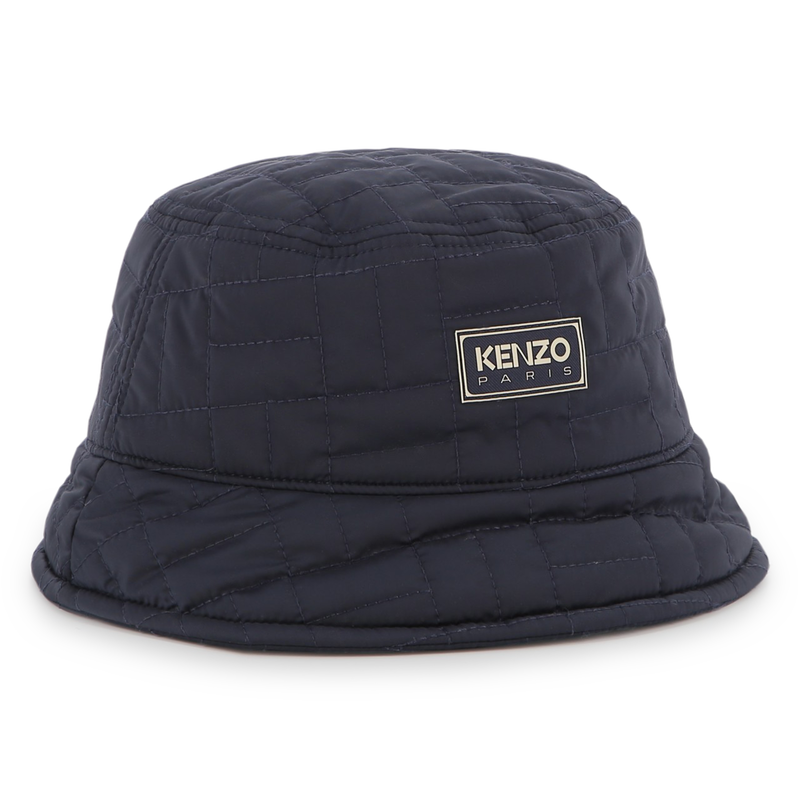 Polyester bucket hat met stiksels KENZO KIDS 
                        UNISEX