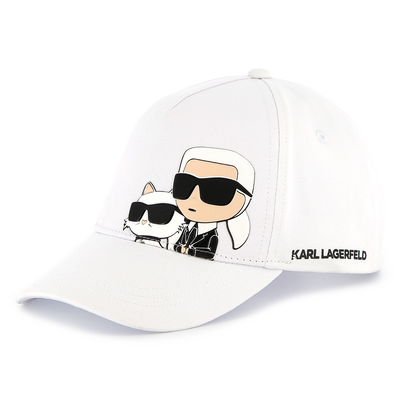 Verstelbare pet met print KARL LAGERFELD KIDS GIRL