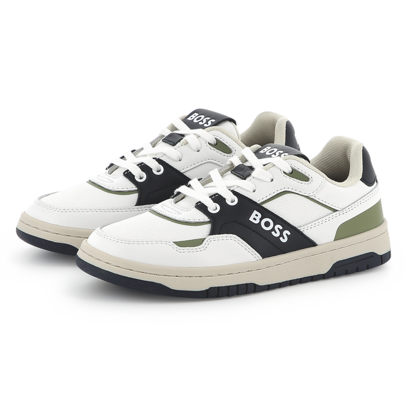 Sneakers van twee materialen BOSS 
                        BOY