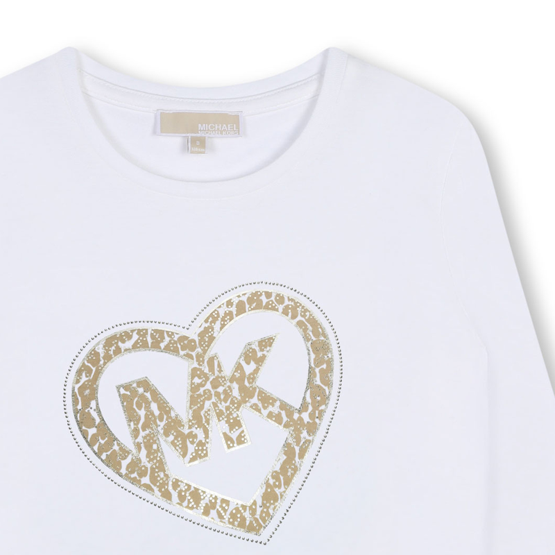 Katoenen T-shirt lange mouwen MICHAEL KORS 
                        GIRL