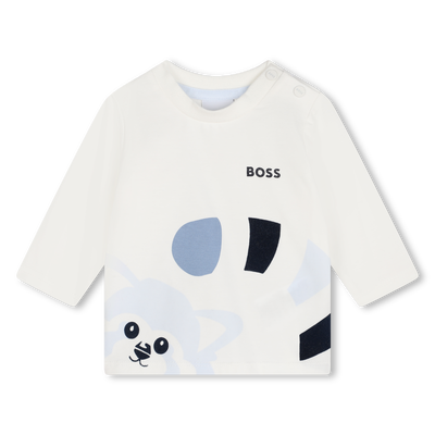 T-shirt imprim&eacute; panda roux BOSS GARCON