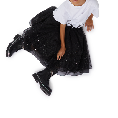 Jupon en tulle  orn&eacute;e de sequins KARL LAGERFELD KIDS FILLE