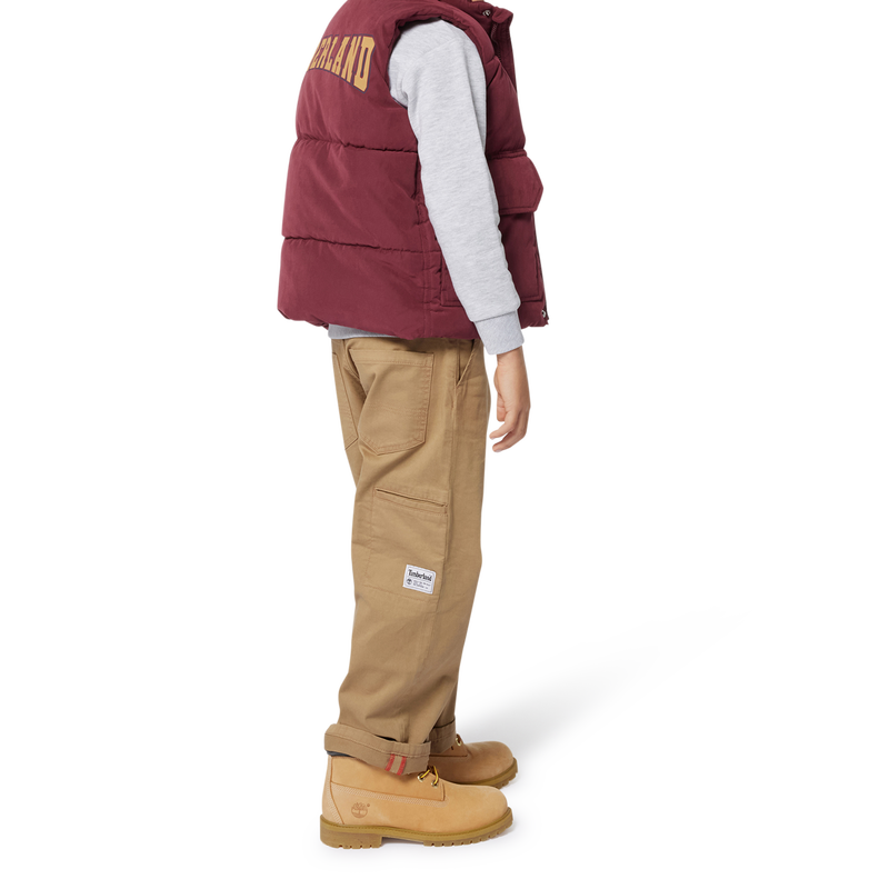 Broek met zakken van twill TIMBERLAND 
                        JONGEN
