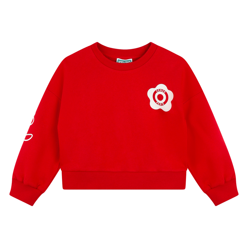 Fleece sweater van katoen KENZO KIDS 
                        GIRL