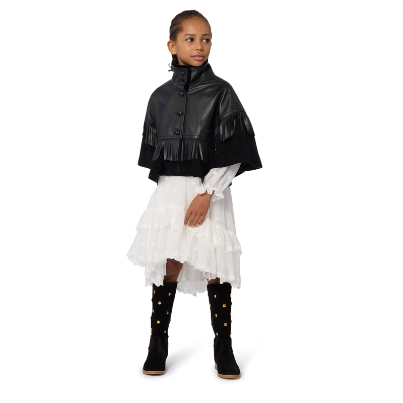 Maxi-jurk met ruches en borduursels CHLOE 
                        GIRL