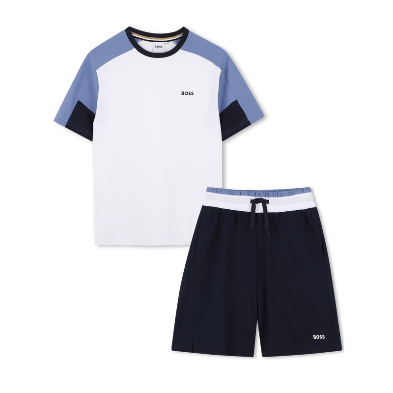 T-SHIRT + BERMUDA SET BOSS 
                        BOY