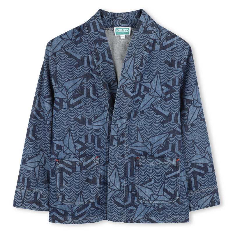 Veste en jean imprim&eacute;e KENZO KIDS 
                        UNISEXE