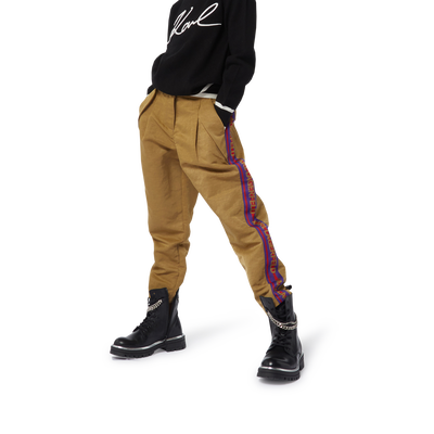 Pantalon avec bandes ray&eacute;es KARL LAGERFELD KIDS FILLE