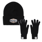 Muts en handschoenen set, ZWART, hi-res