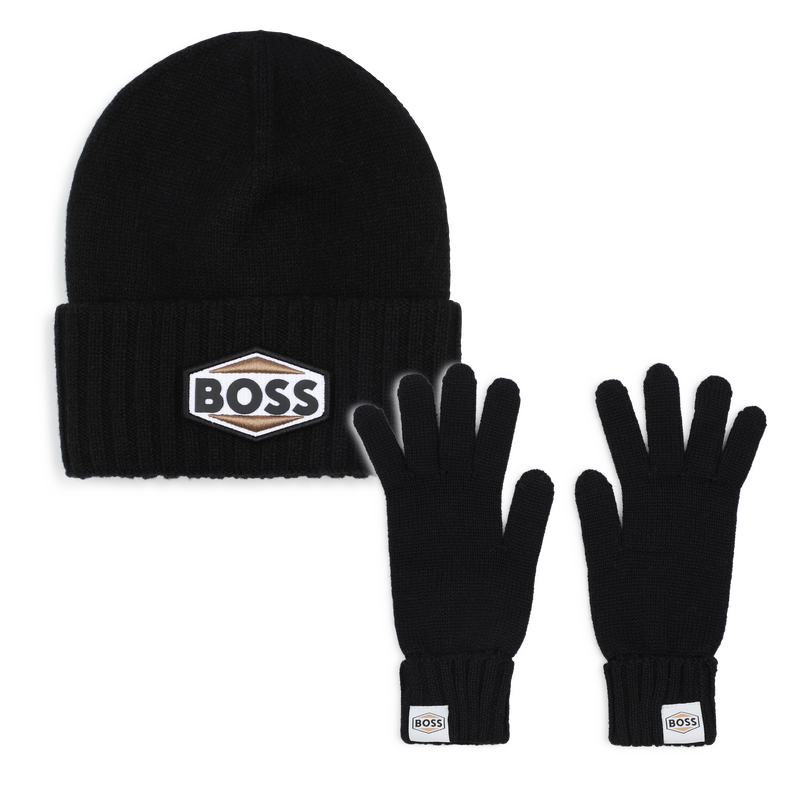 Ensemble bonnet et gants BOSS 
                        GARCON