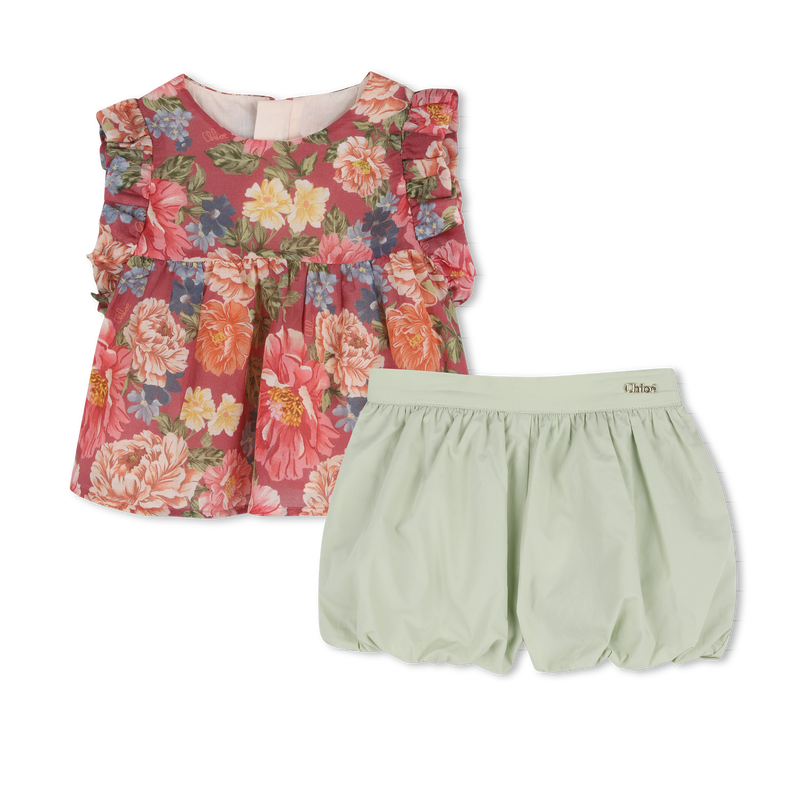TOP + PUFFY BROEK SET CHLOE 
                        GIRL