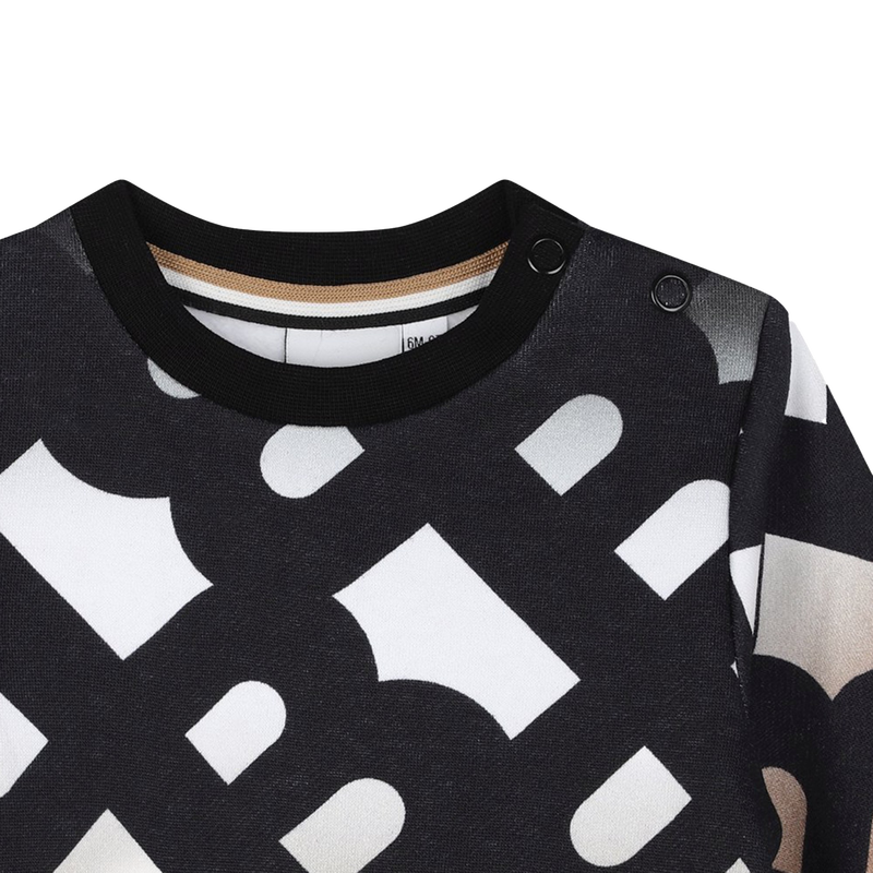 Sweat-shirt tricolore imprim&eacute; BOSS 
                        GARCON