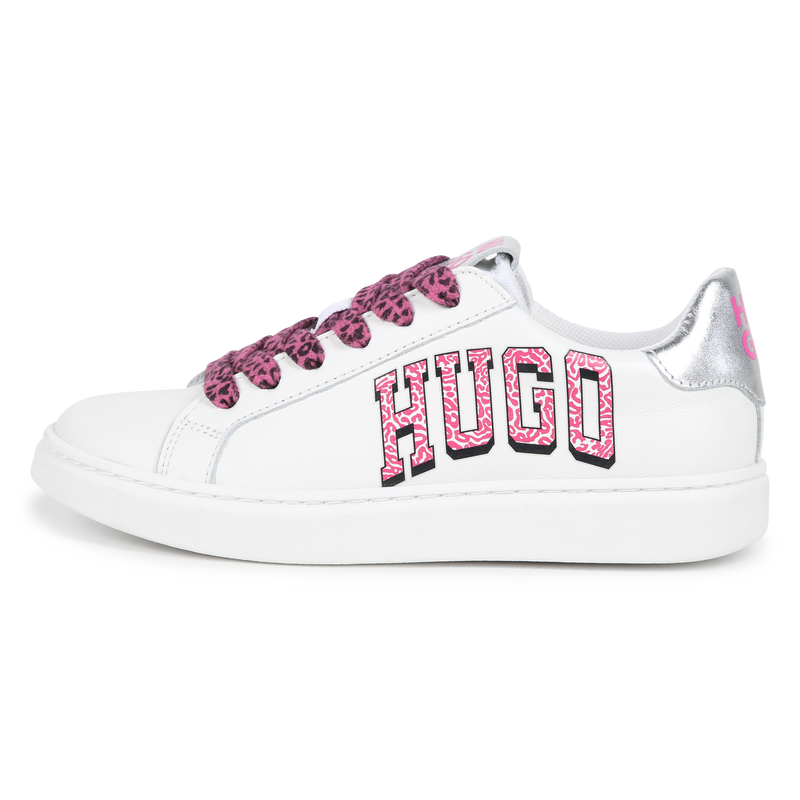 Sneakers met veters en print HUGO 
                        GIRL