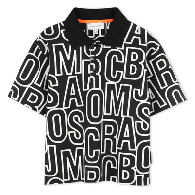 Polo imprim&eacute; monogramme MARC JACOBS GARCON