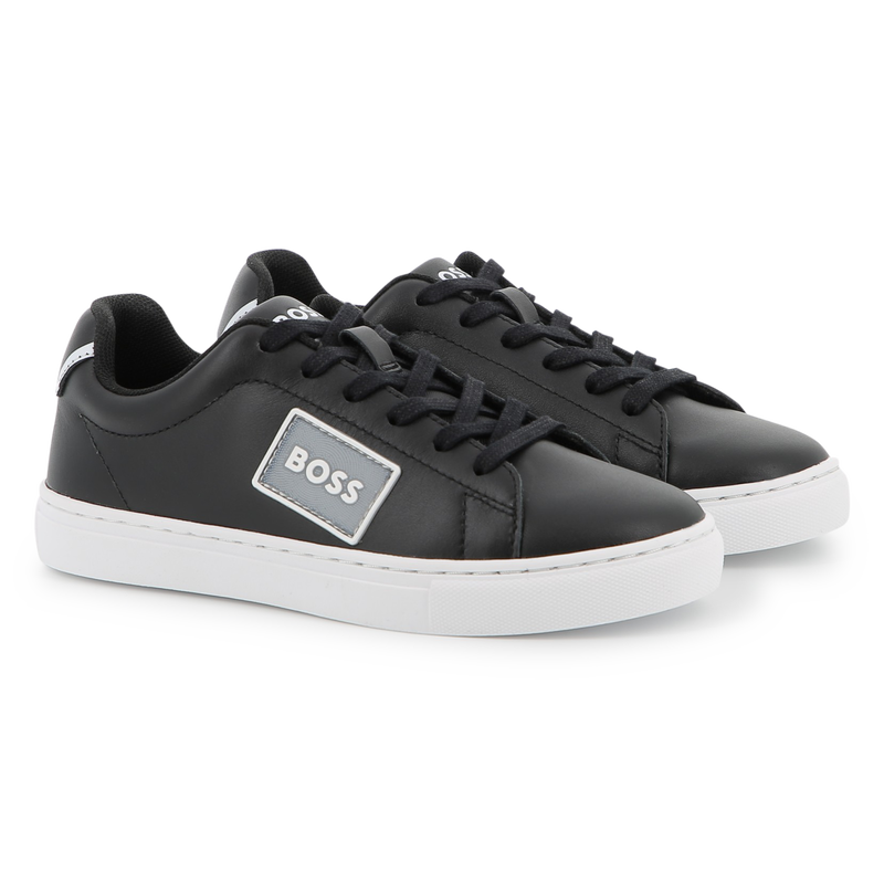 Baskets en cuir de vachette BOSS 
                        GARCON