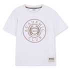 T-shirt met korte mouwen, WIT, hi-res