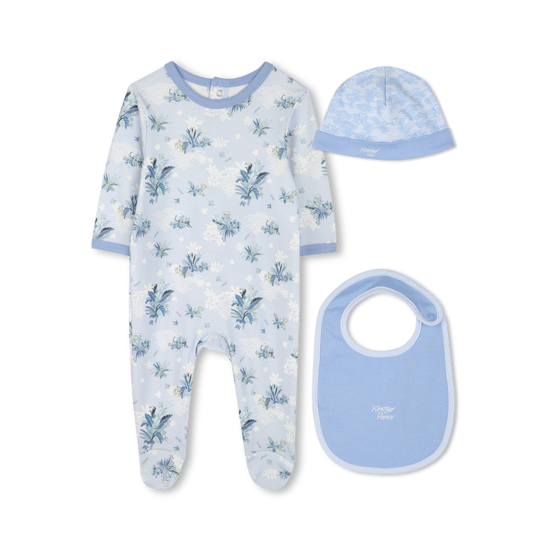 Pyjama, bavoir et bonnet coton KENZO KIDS 
                        GARCON