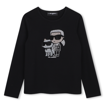 T-shirt met lange mouwen KARL LAGERFELD KIDS GIRL
