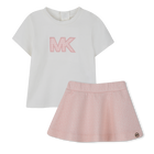 T-shirt en rok set, ROZE LICHT, hi-res