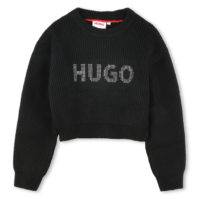 Korte trui met logo HUGO GIRL