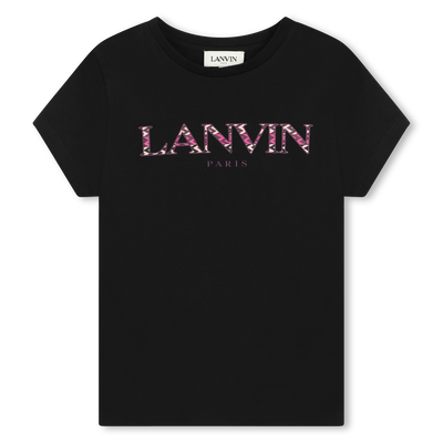 T-shirt avec illustration sigle LANVIN FILLE