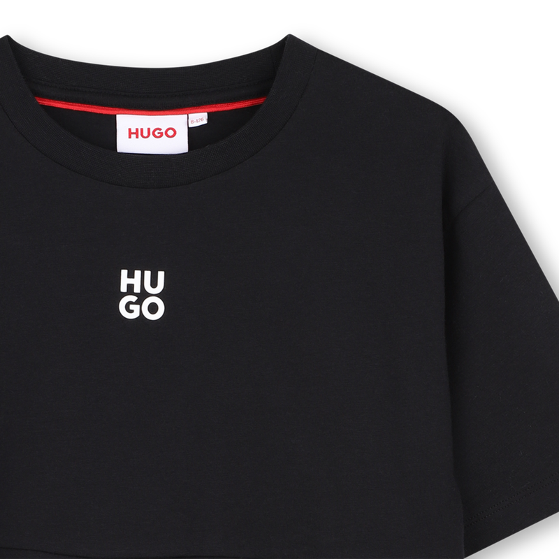 Tee-shirt manches courtes HUGO 
                        FILLE