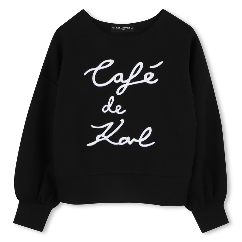 Sweat-shirt avec broderie KARL LAGERFELD KIDS 
                        FILLE