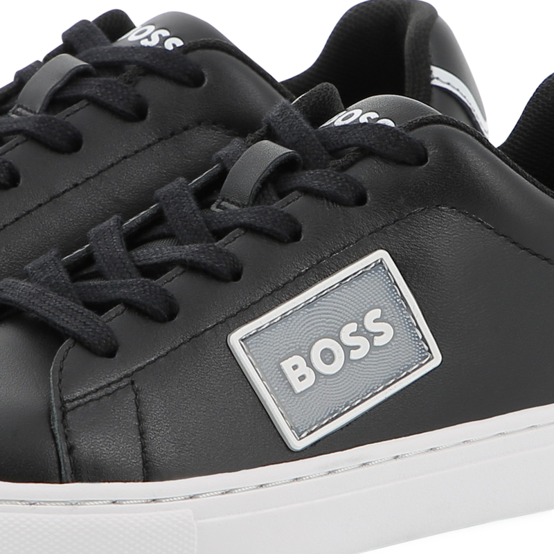 Baskets en cuir de vachette BOSS 
                        GARCON