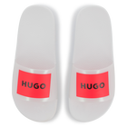 Claquettes avec badges HUGO 
                    FILLE